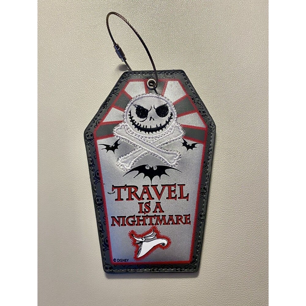 Rare Disney Parks Jack Skellington Nightmare Before Christmas Travel Luggage Tag